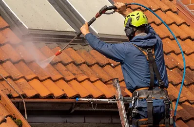 Démoussage et hydrofuge de toiture à Laizy